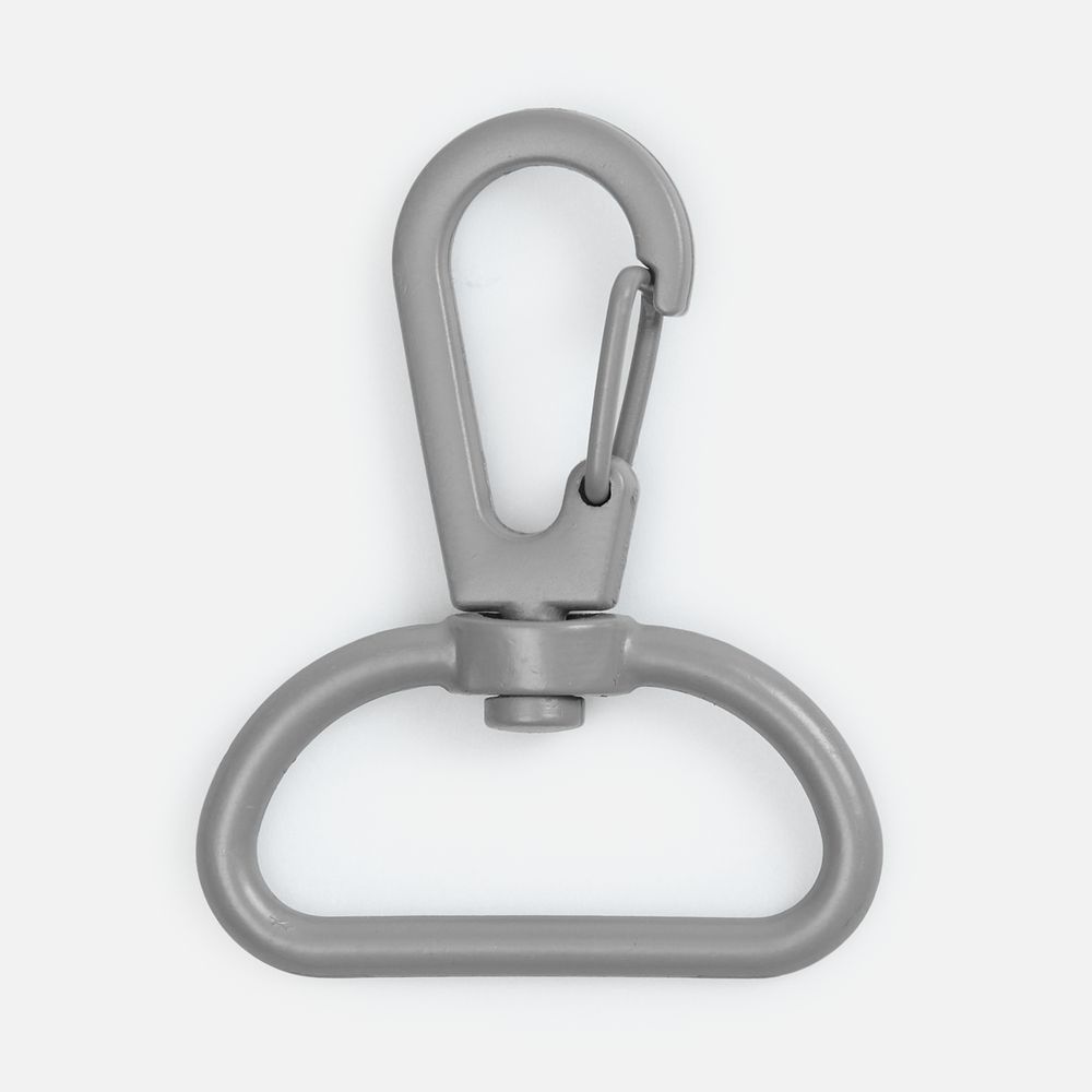 Застежка-карабин Snap Hook, L, серая-1