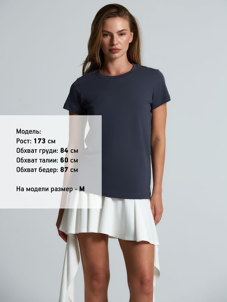 Футболка женская T-bolka Lady, темно-серая (графит), размер S-3