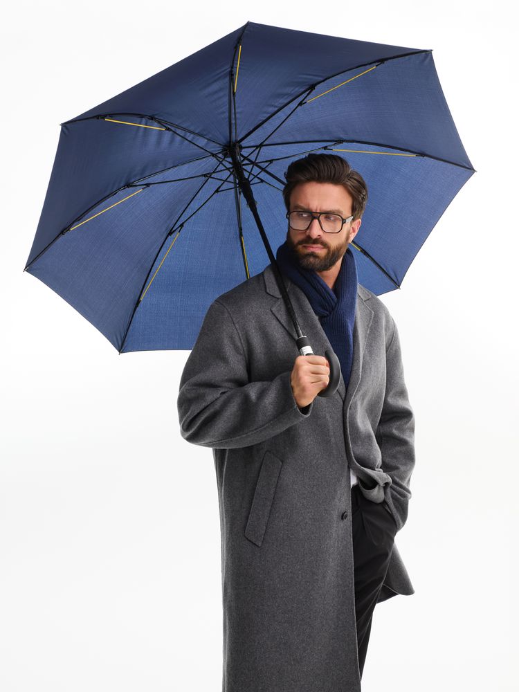 Зонт-трость Rainzee, темно-синий-7