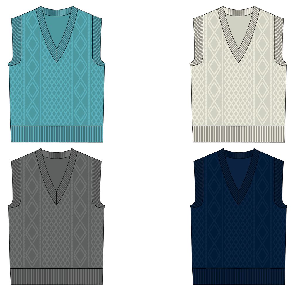 Жилет оверсайз на заказ Tricksy Terra Grand, акрил, размер S/M-1