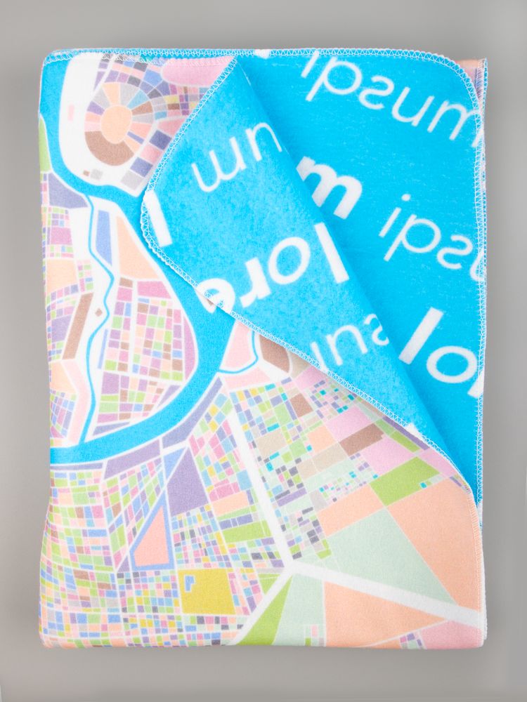Флисовый плед Feltro Color Plus с печатью на заказ, S-3