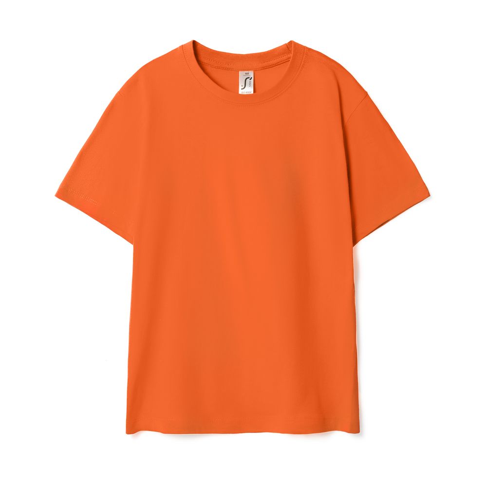 Футболка детская Regent Kids 150 оранжевая, на рост 96-104 см (4 года)-1