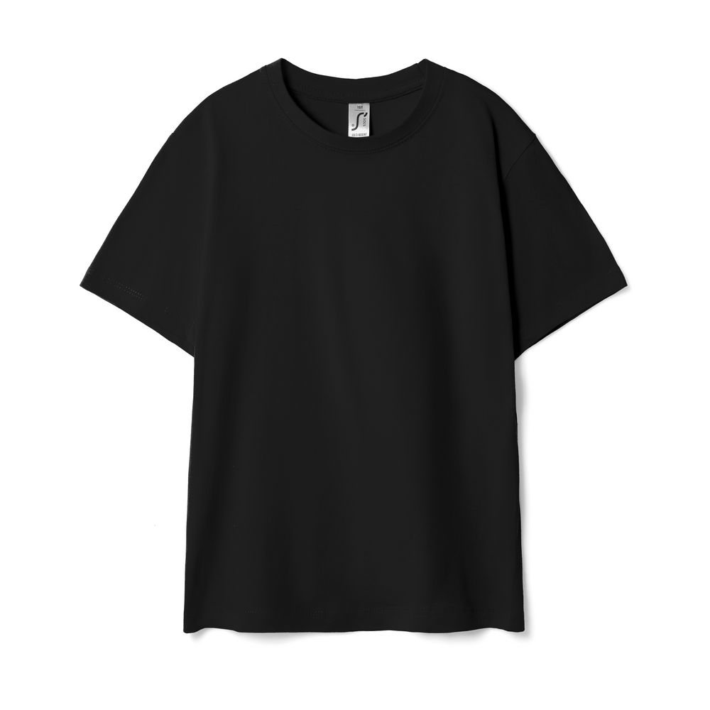 Футболка детская Regent Kids 150 черная, на рост 96-104 см (4 года)-1