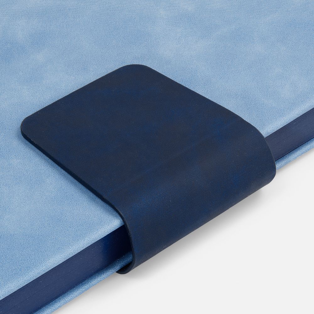 Ежедневник Grande Strap на заказ, датированный, голубой-7
