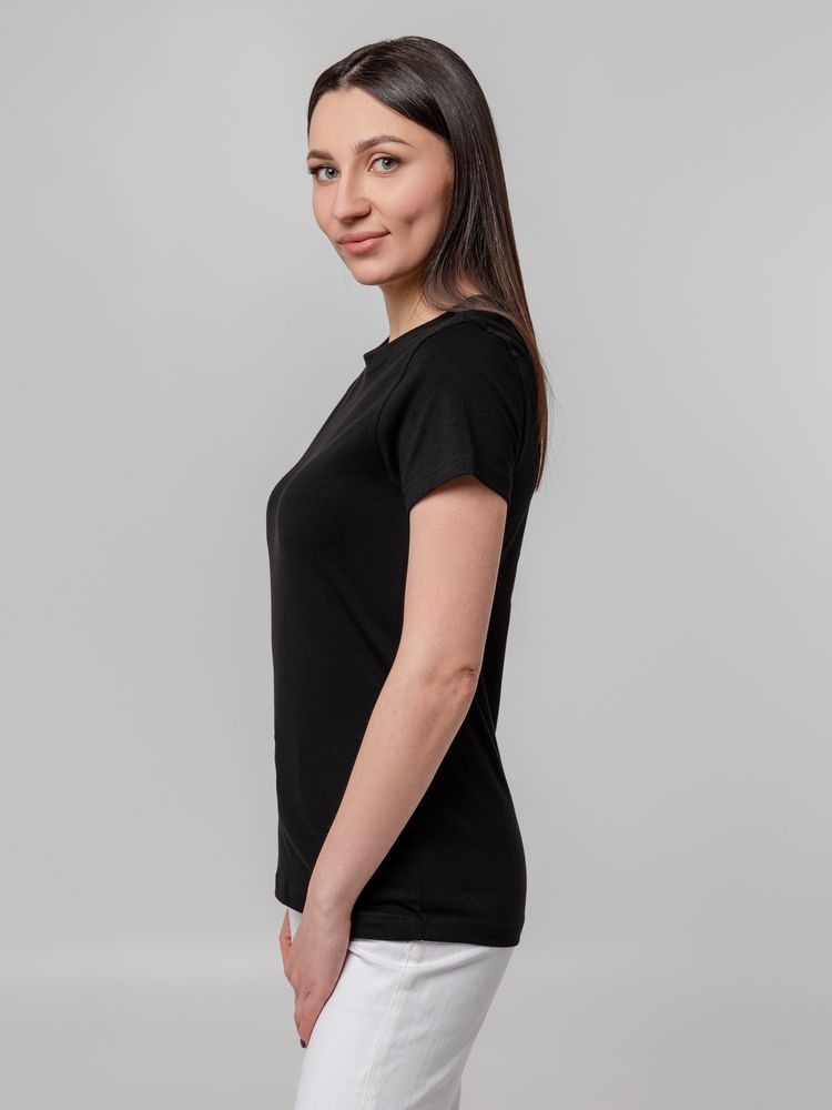 Футболка женская T-bolka Stretch Lady, черная, размер XXL-7