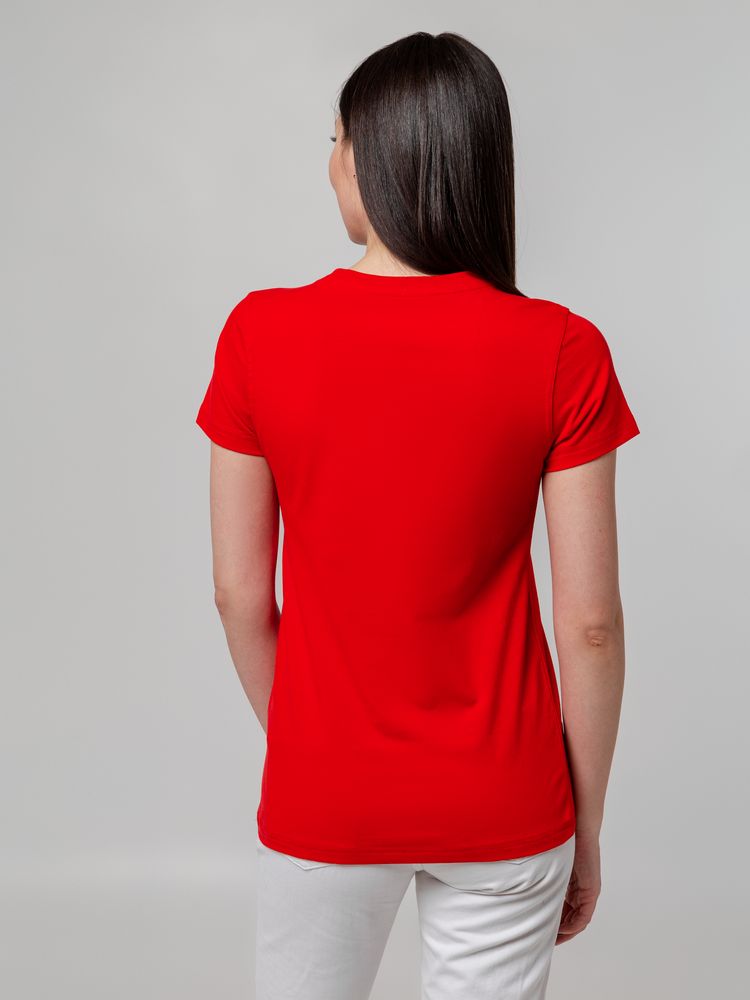 Футболка женская T-bolka Stretch Lady, красная, размер S-6
