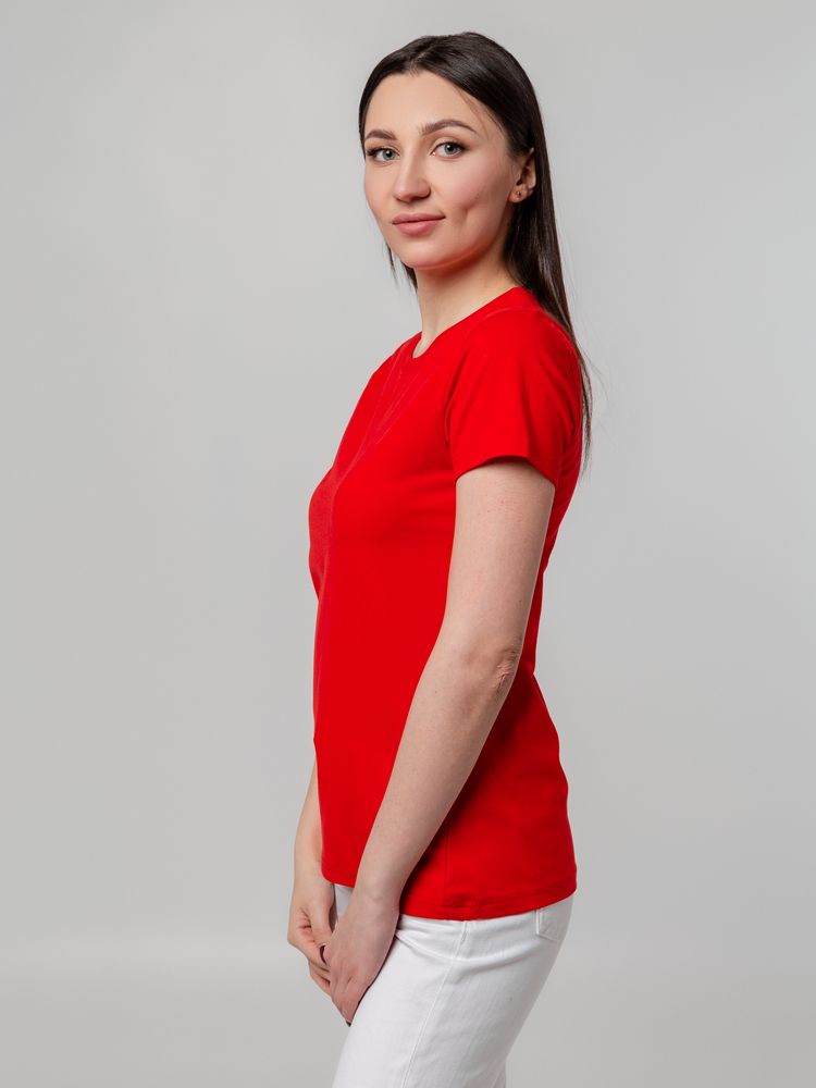 Футболка женская T-bolka Stretch Lady, красная, размер S-7