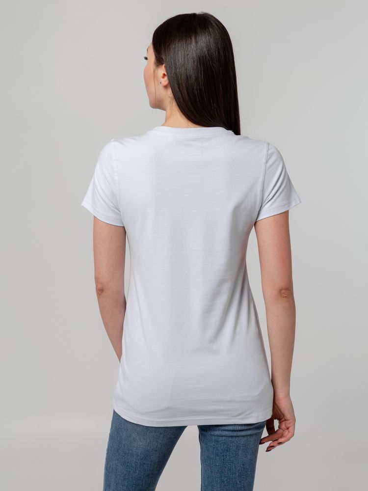 Футболка женская T-bolka Stretch Lady, белая, размер XXL-6