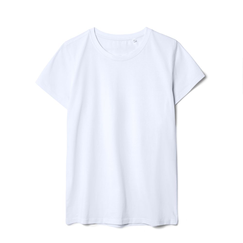 Футболка женская T-bolka Stretch Lady, белая (холодный оттенок), размер S-1