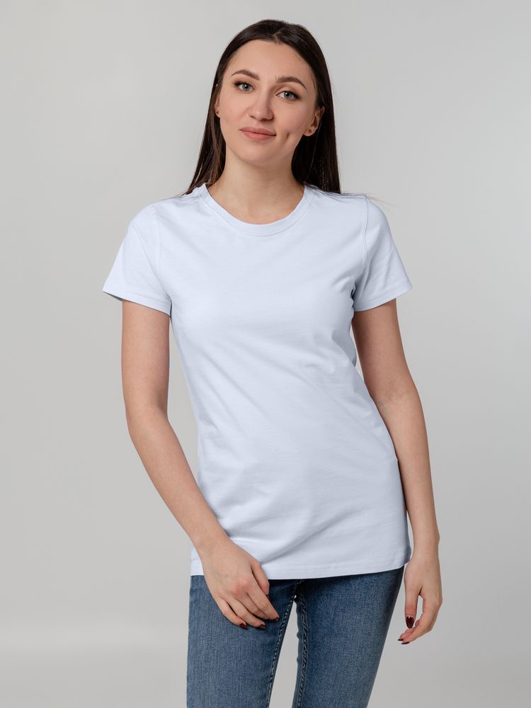 Футболка женская T-bolka Stretch Lady, белая (холодный оттенок), размер S-5