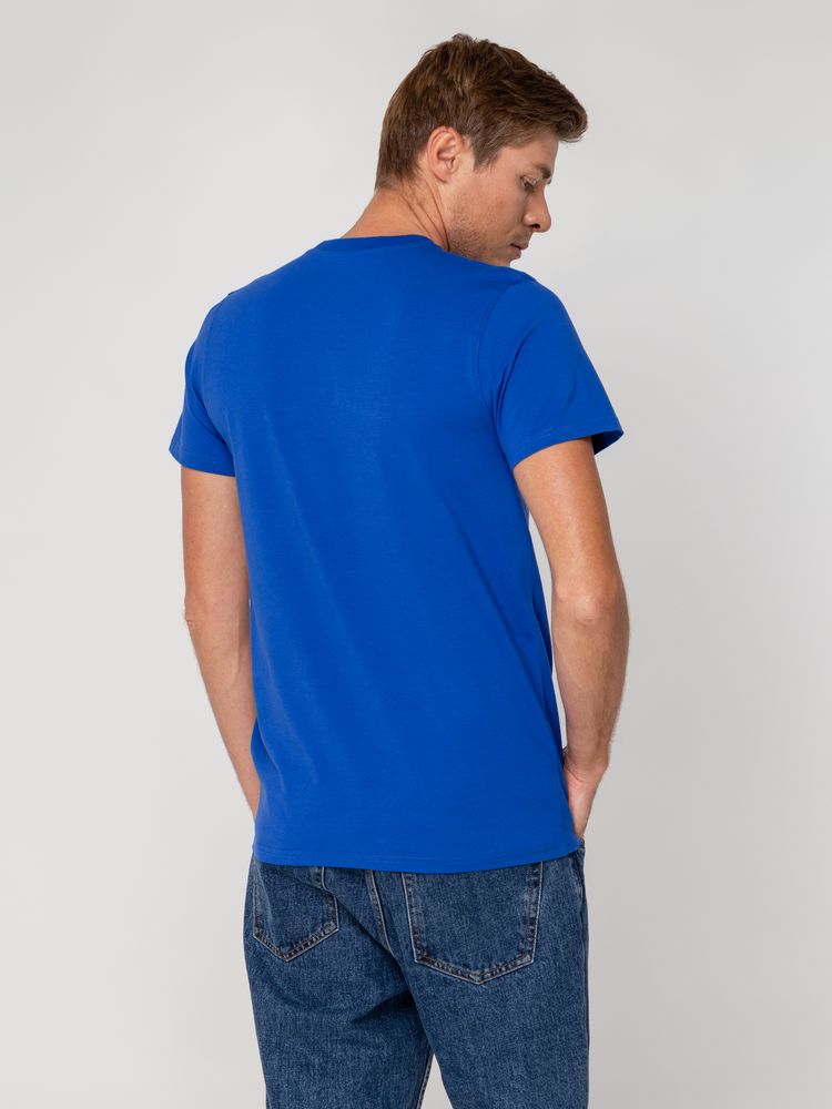 Футболка мужская T-bolka Stretch, ярко-синяя (royal), размер 3XL-6