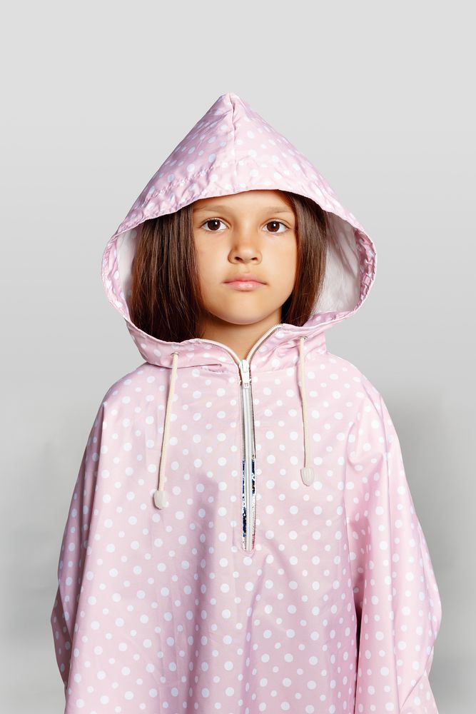 Дождевик-пончо детский AquaStop Kids на заказ, разноцветный,6-8 лет-5