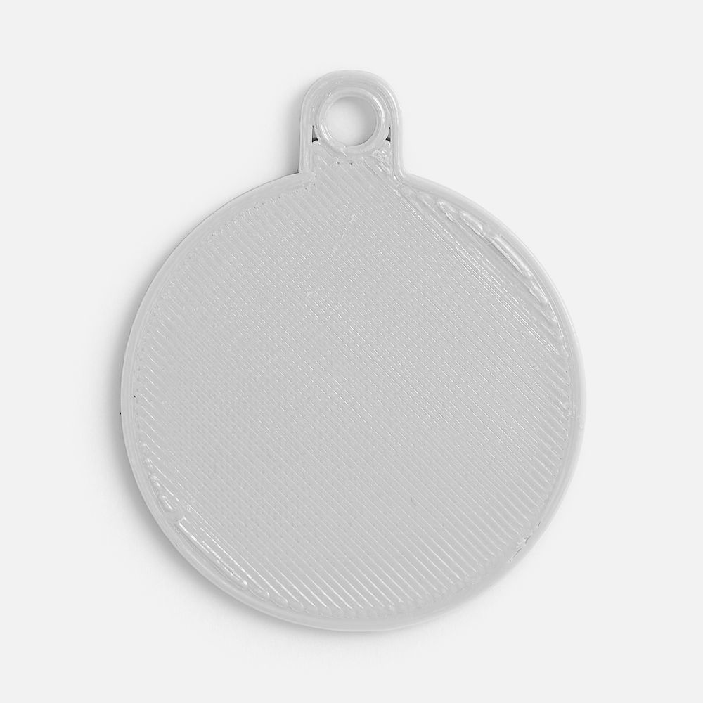Подвеска Round, 3D-печать, светло-серая-1