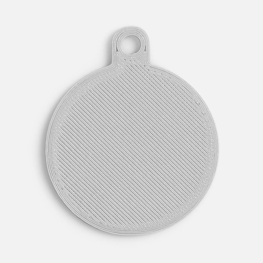 Подвеска Round, 3D-печать, светло-серая-2