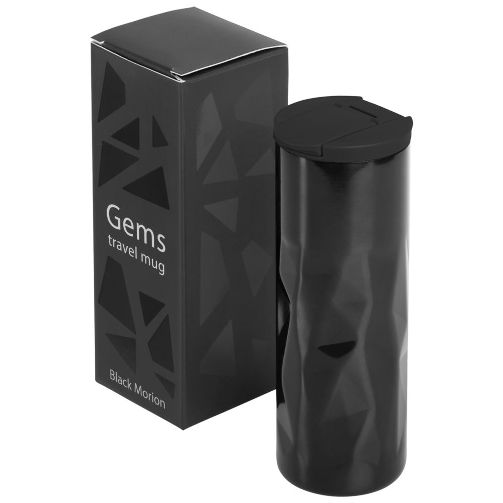 Термостакан Gems Black Morion, черный морион-5