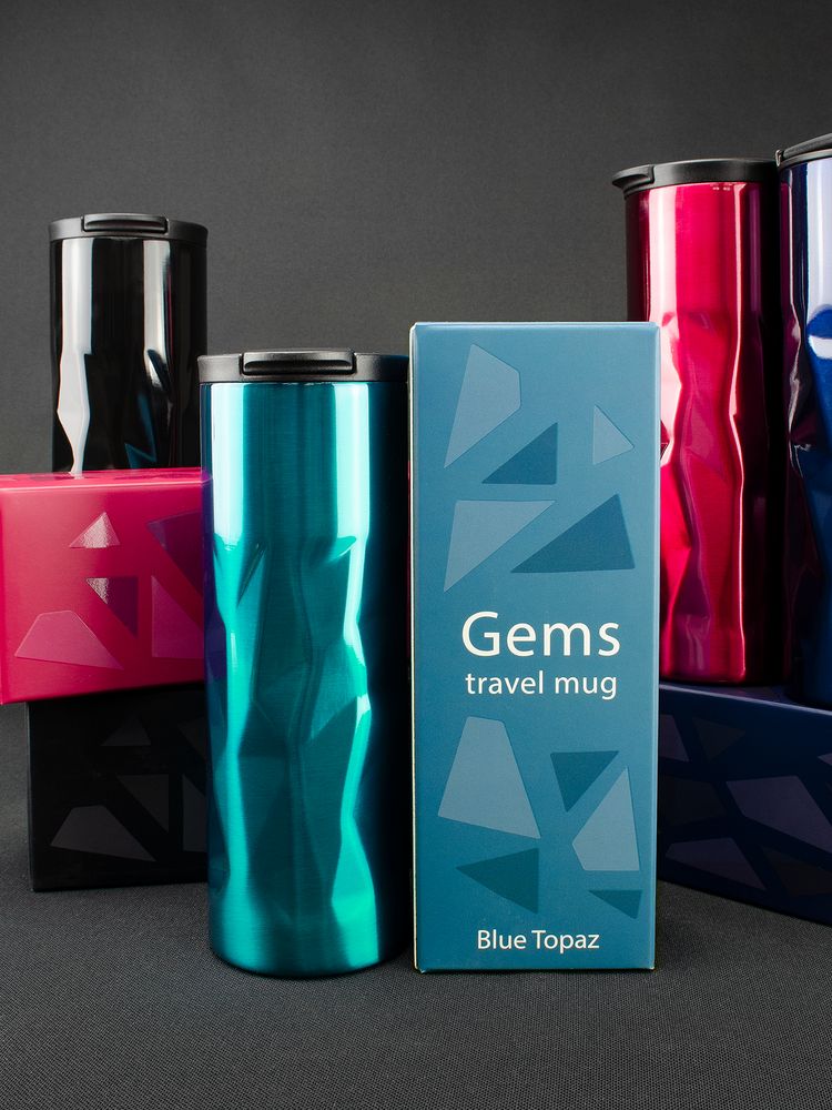 Термостакан Gems Black Morion, черный морион-11