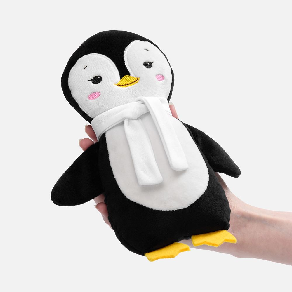 Мягкая игрушка Beastie Toys, пингвиненок с белым шарфом-2