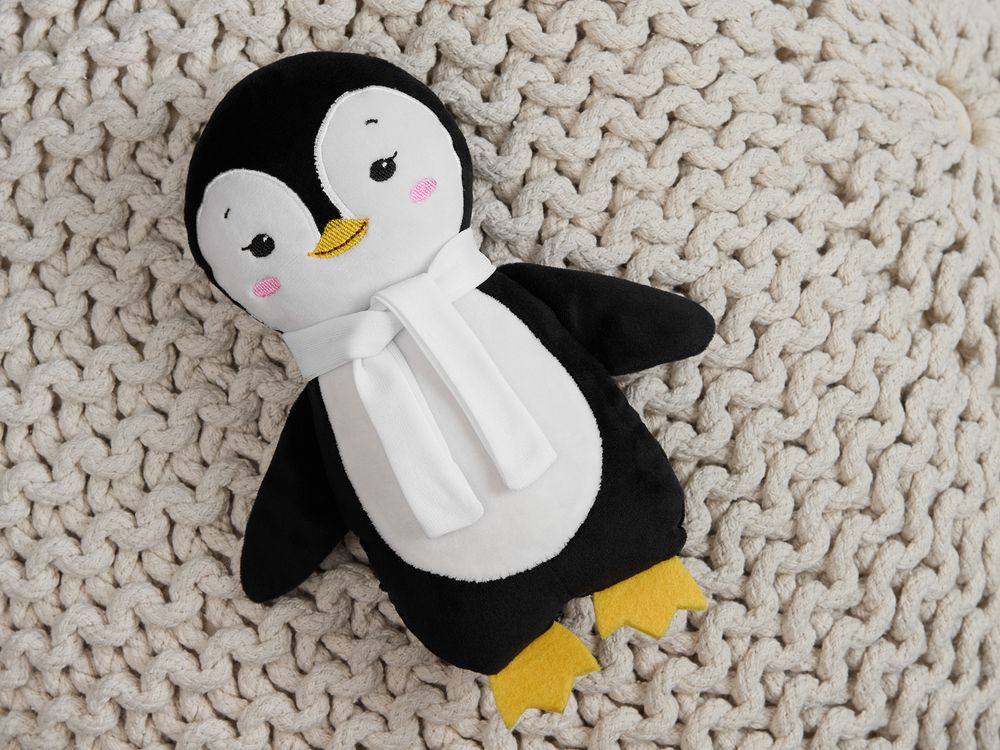 Мягкая игрушка Beastie Toys, пингвиненок с белым шарфом-3