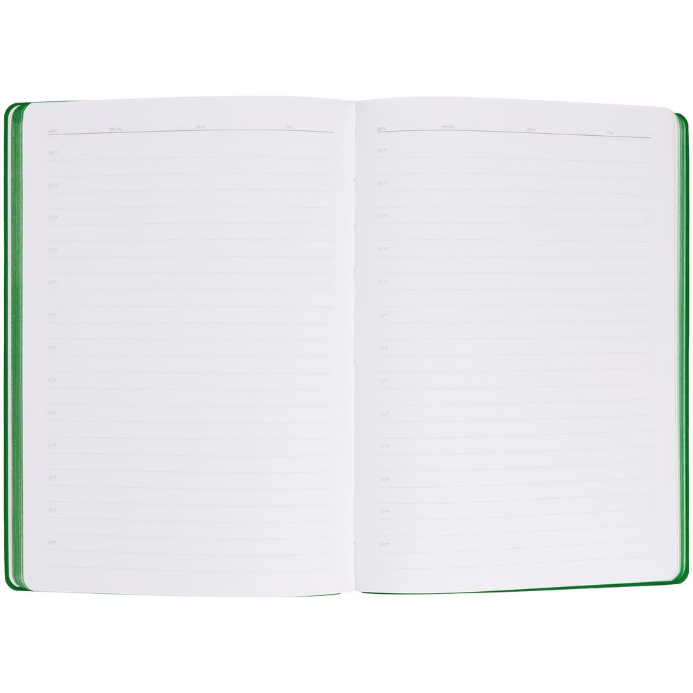 Ежедневник Flexpen Shall, недатированный, зеленый-8