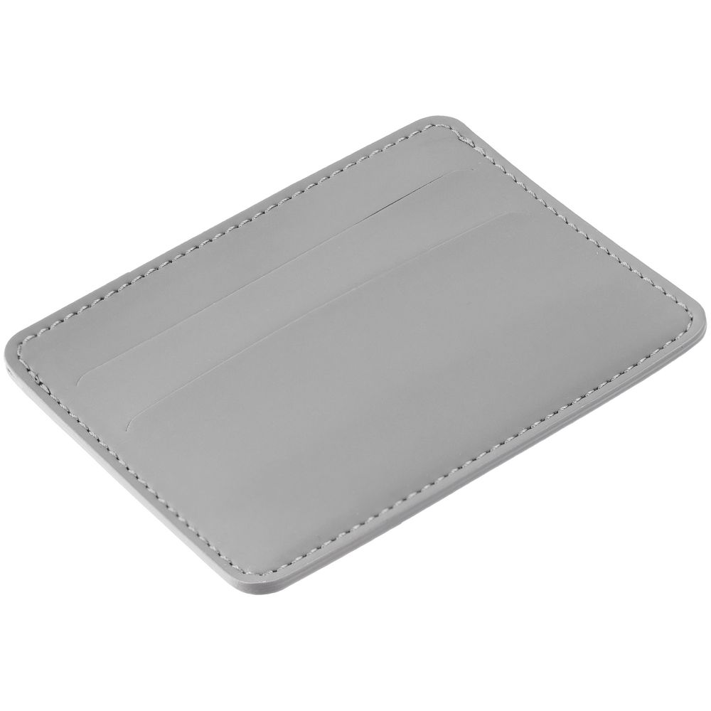Чехол для карточек Shall Simple, серый-3