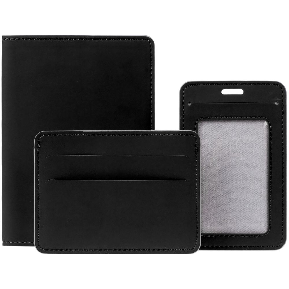 Чехол для карточек Shall Simple, черный-6