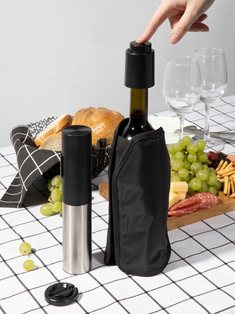 Винный набор Winetura, черный-5