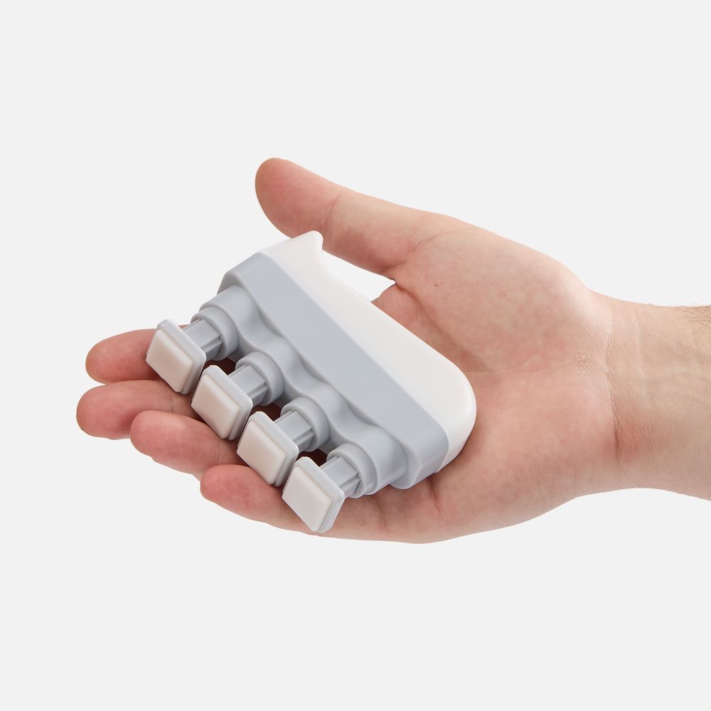 Эспандер кистевой FingerTap, серый с белым-5