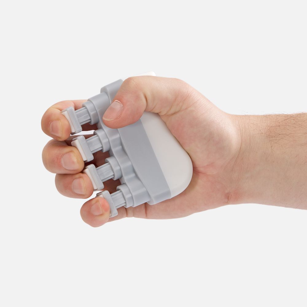 Эспандер кистевой FingerTap, серый с белым-6