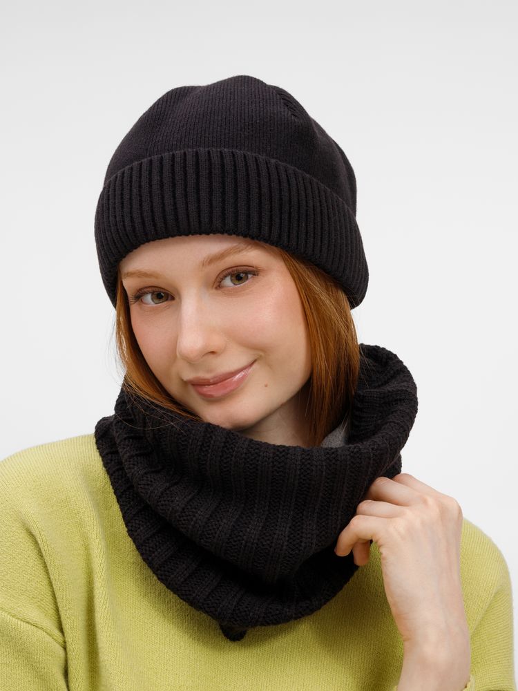 Шапка ComFleece, черная-6