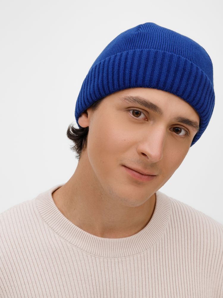 Шапка ComFleece, темно-синяя (кобальт)-4