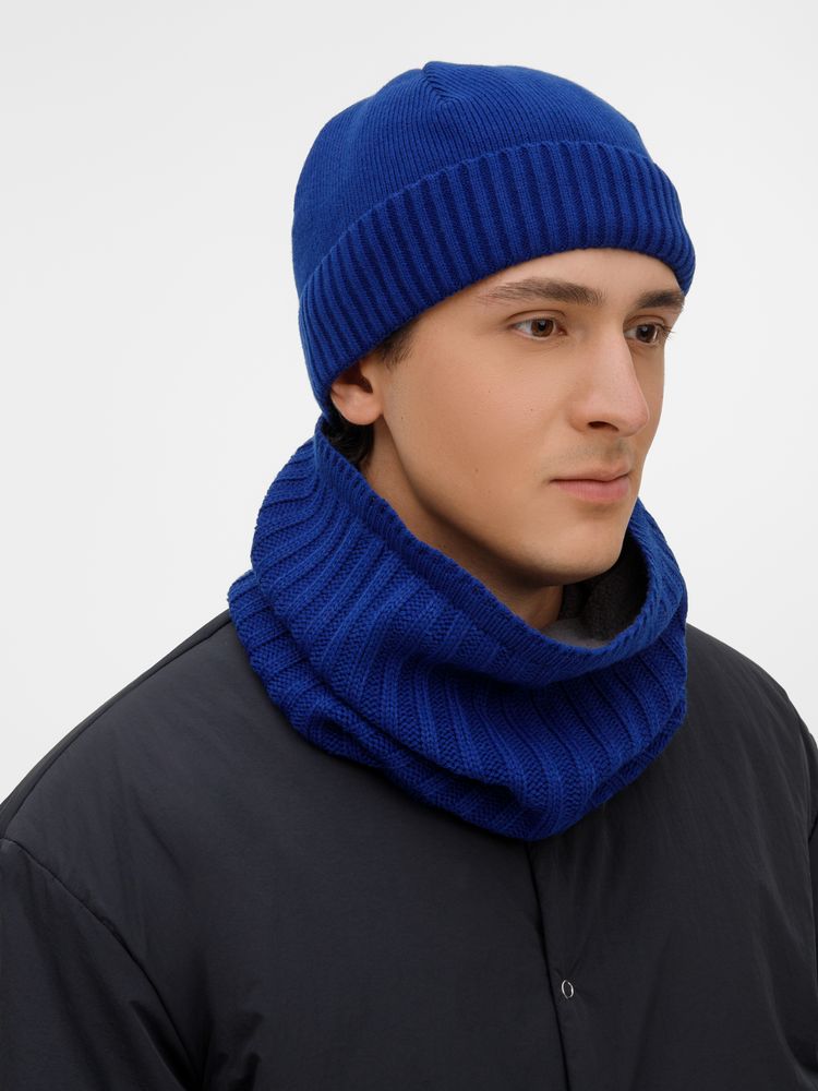 Шапка ComFleece, темно-синяя (кобальт)-7