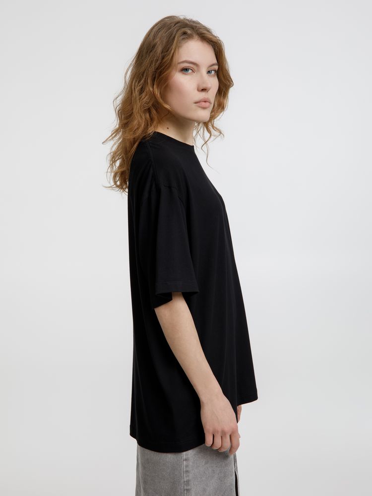 Футболка оверсайз унисекс Lavinia, черная, размер XS/S-6