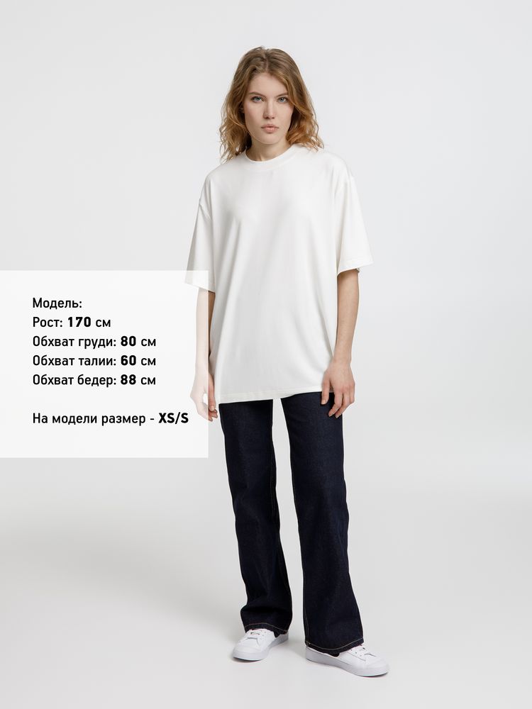 Футболка оверсайз унисекс Lavinia, белая, размер XS/S-4