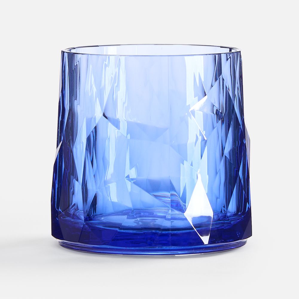 Стакан небьющийся Sate Crystal, вращающийся, прозрачный синий-1