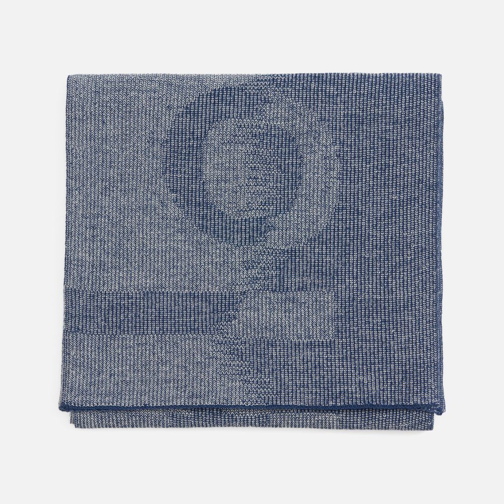 Шарф Denim XXL на заказ, полушерсть-9
