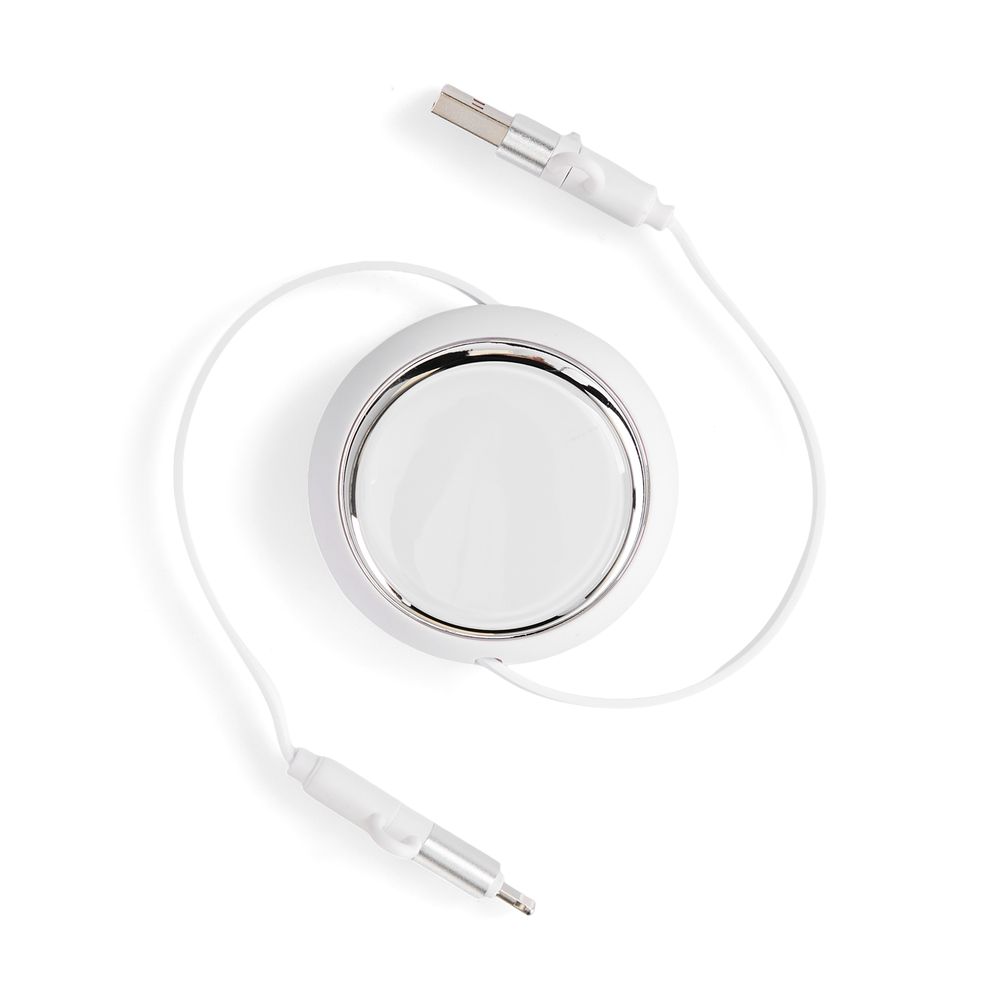 Складной кабель с переходниками pocketCoil, белый-6