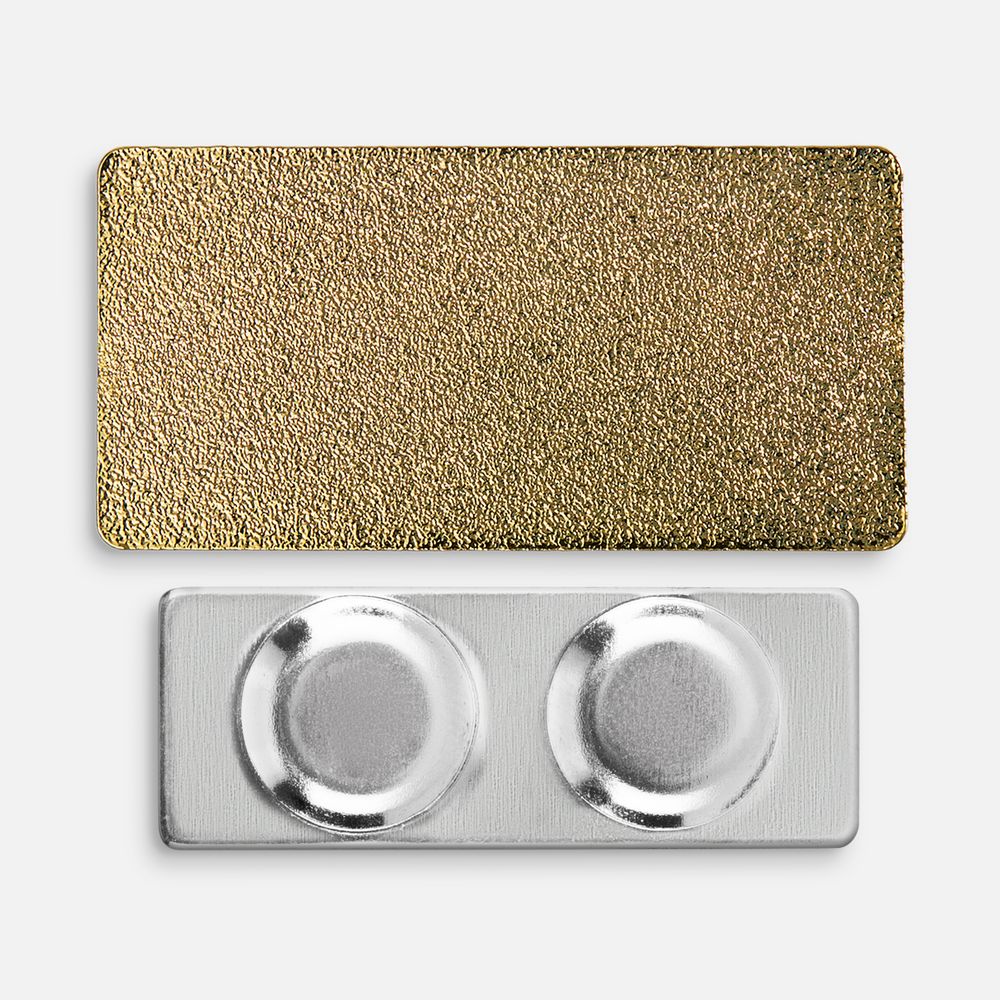 Значок Magnet Matto, золотистый глянцевый-4