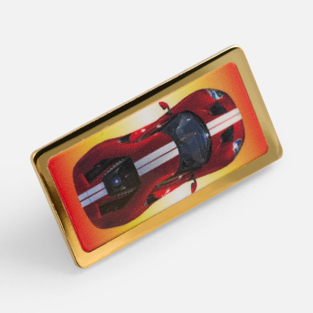 Значок Magnet Matto, золотистый глянцевый-6