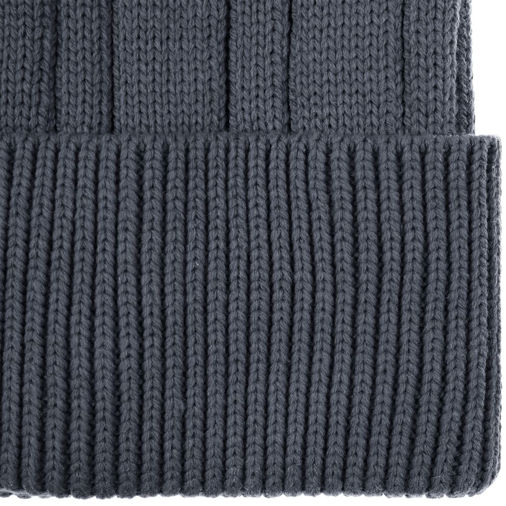 Шапка Knit Beat, серая (графит)-3