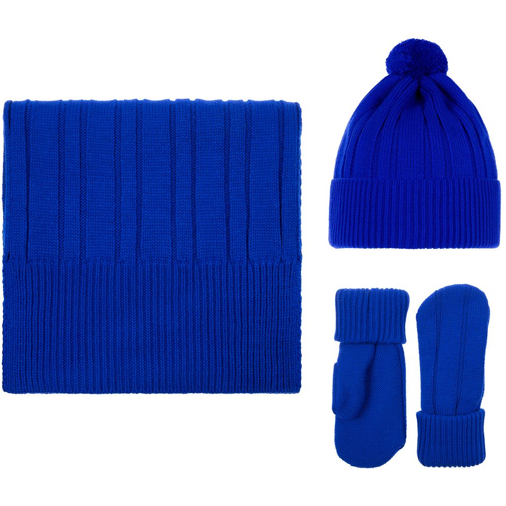 Шапка Knit Beat, синяя-4