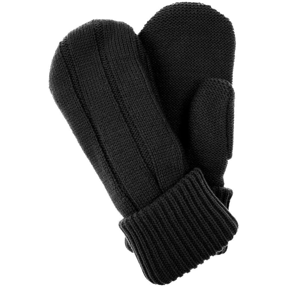 Варежки Knit Beat, черные, размер S/M-2