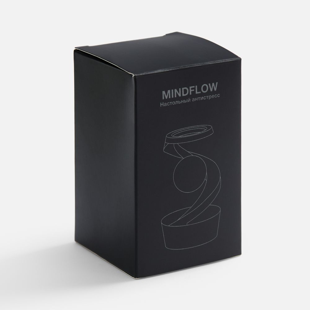 Настольный антистресс Mindflow, черный с серебристым-8