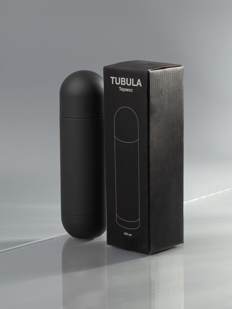 Термос Tubula Soft Touch, черный-6
