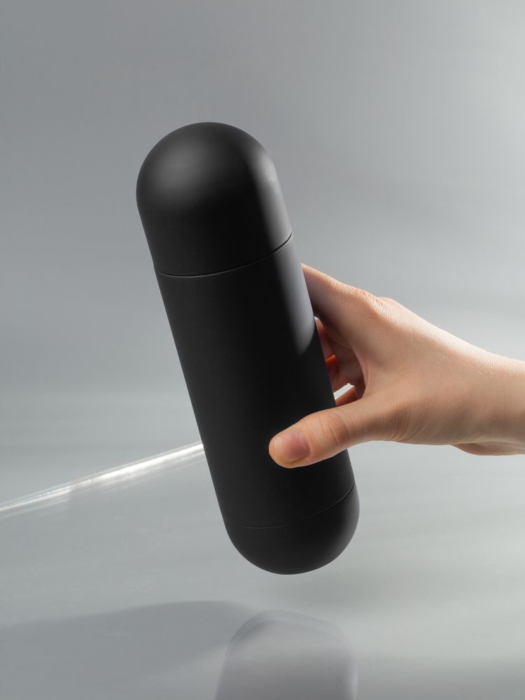 Термос Tubula Soft Touch, черный-7