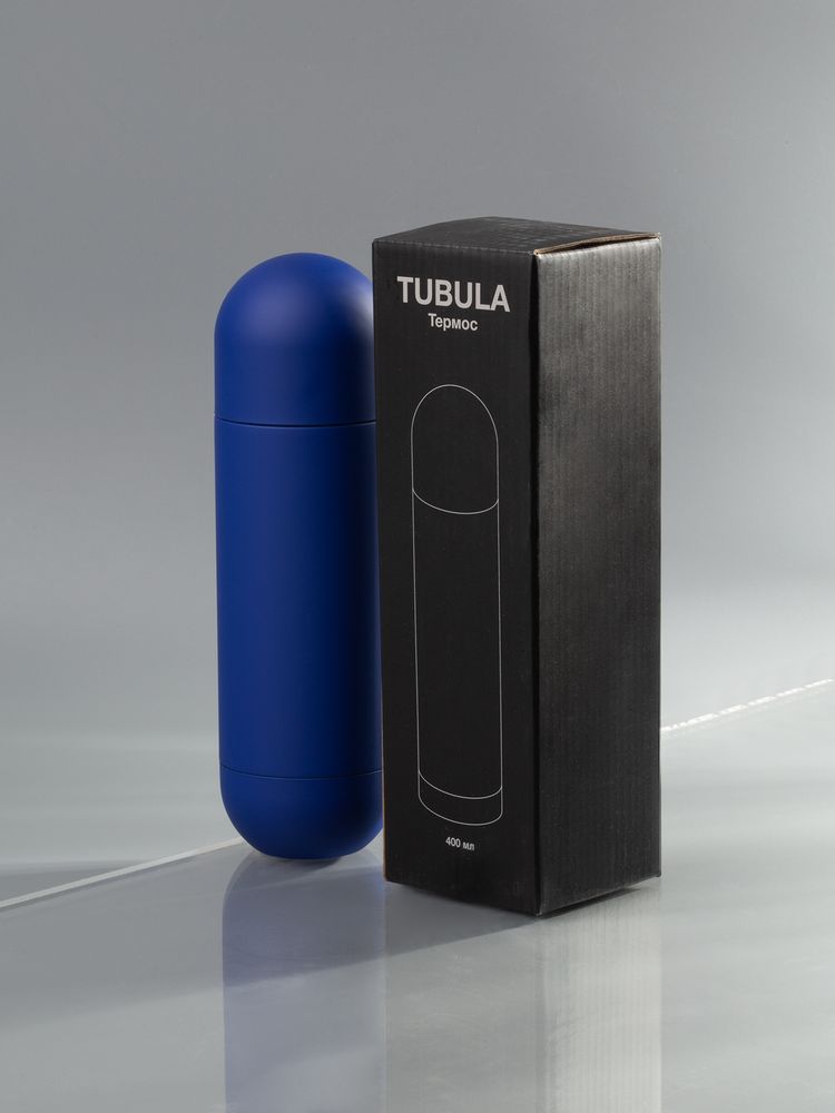 Термос Tubula Soft Touch, синий-6