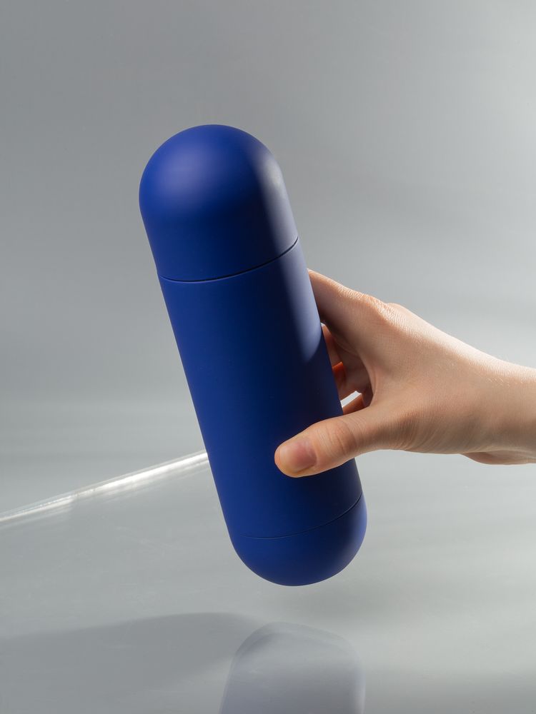 Термос Tubula Soft Touch, синий-7