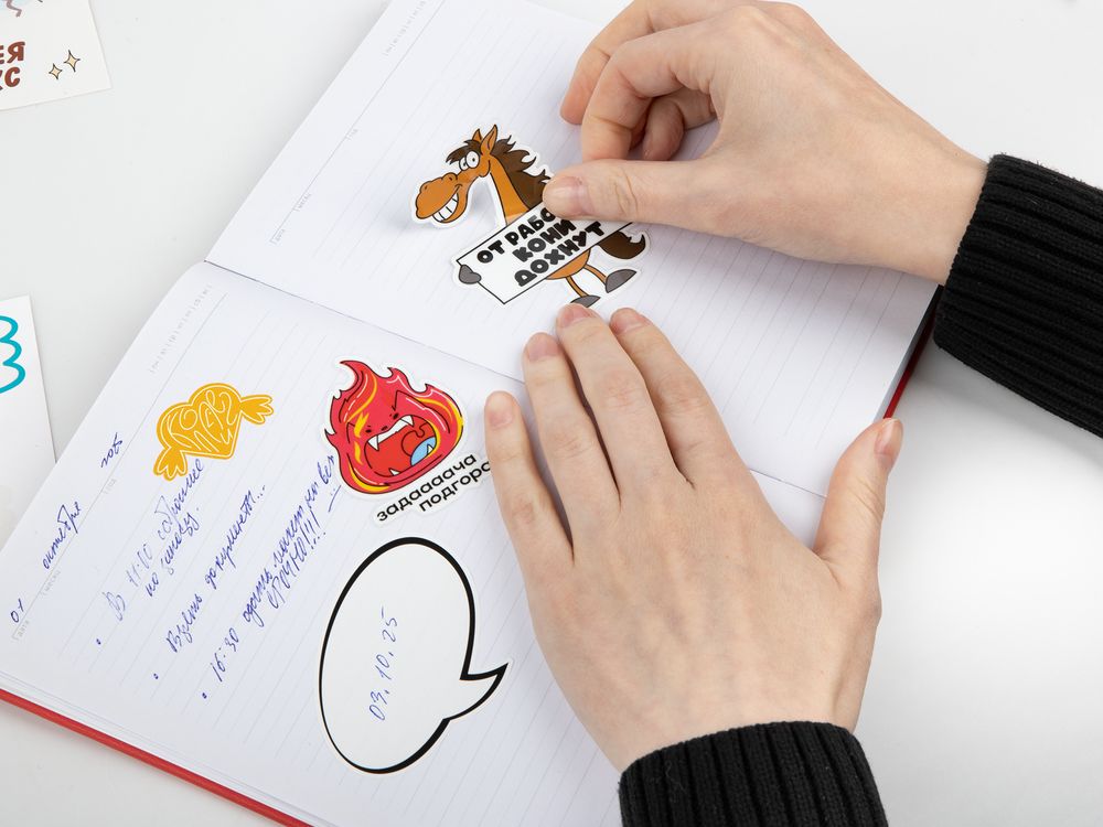 Наклейки бумажные Sticker Pack на заказ, S-7