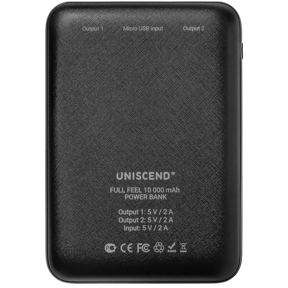 Внешний аккумулятор Uniscend Full Feel 10000 мАч с индикатором, черный-4