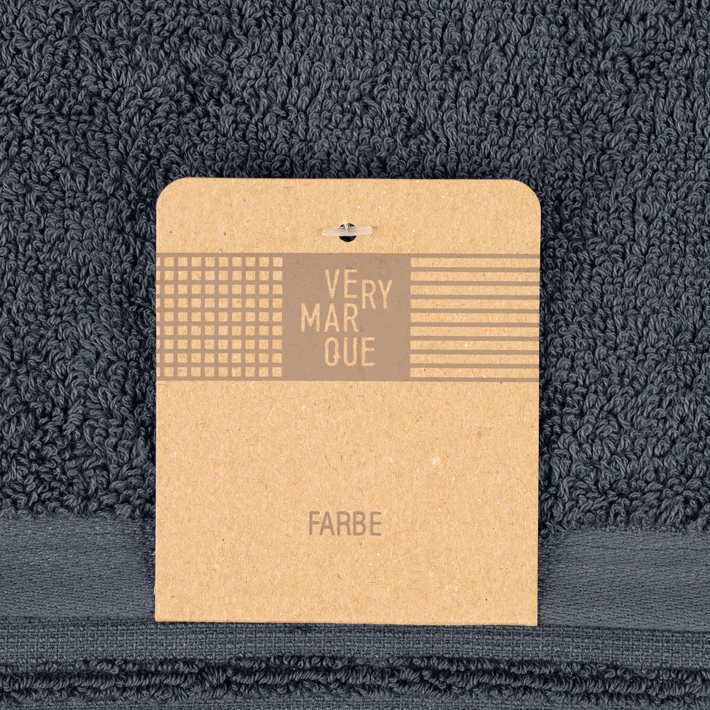 Полотенце Farbe, большое, темно-серое-5