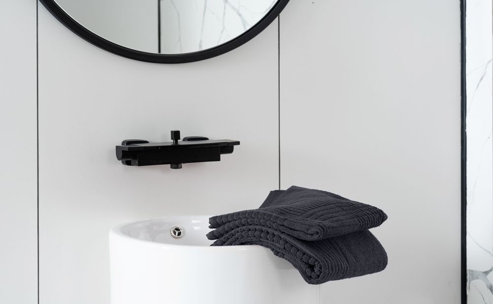 Полотенце Farbe, большое, темно-серое-10
